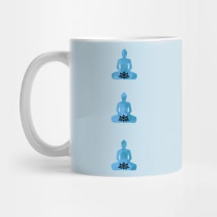 Lotus Trio Blue Mug